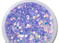 polvere glitter nuova lilla